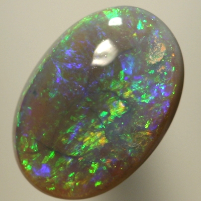 SOLID SEMI BLACK OPAL Bright green moves over hues of purple